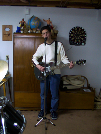 Jim on electric guitar.